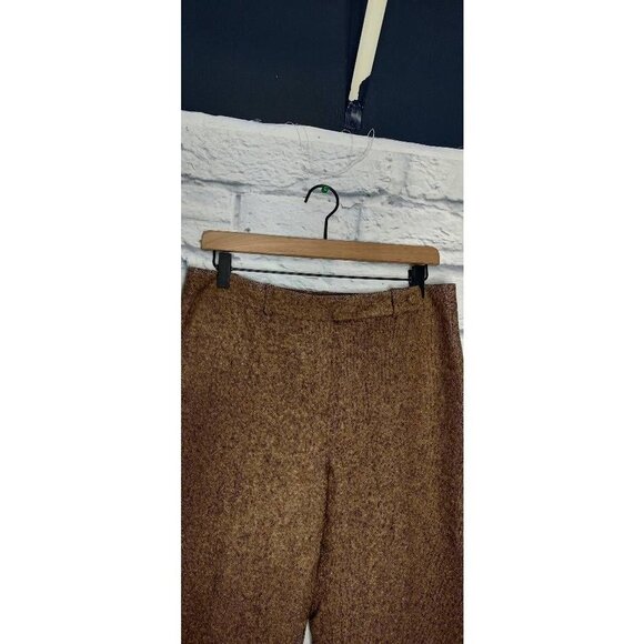 ANN Taylor Loft Womens Dress Career Pants Brown Lined Wool Blend 10 - Picture 3 of 7